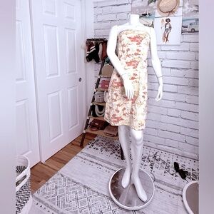Peep Studio Floral Strapless Dress